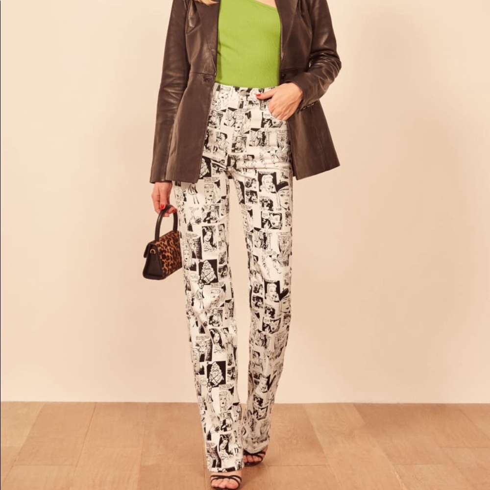 Reformation Newsprint Jean